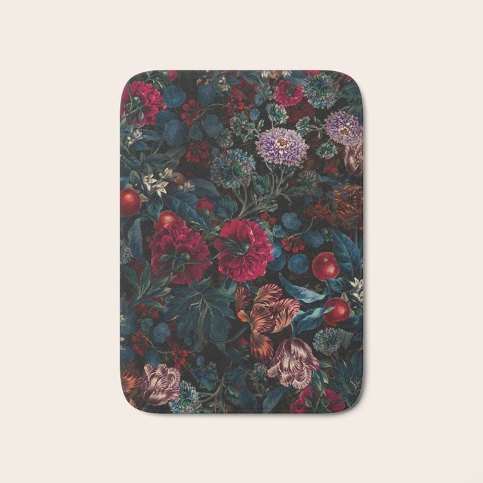 Botanical Night Garden II Bath Mat Gallery Image 1