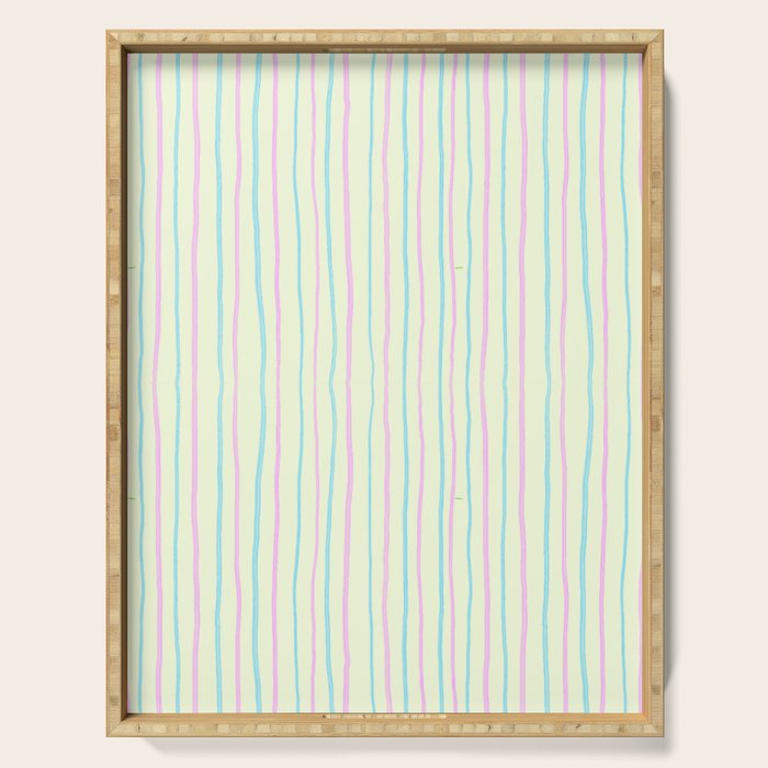 Cotton Candy Stripes Serving Tray Gallery Image 1