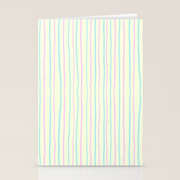 Cotton Candy Stripes Stationery Card Gallery Image 2