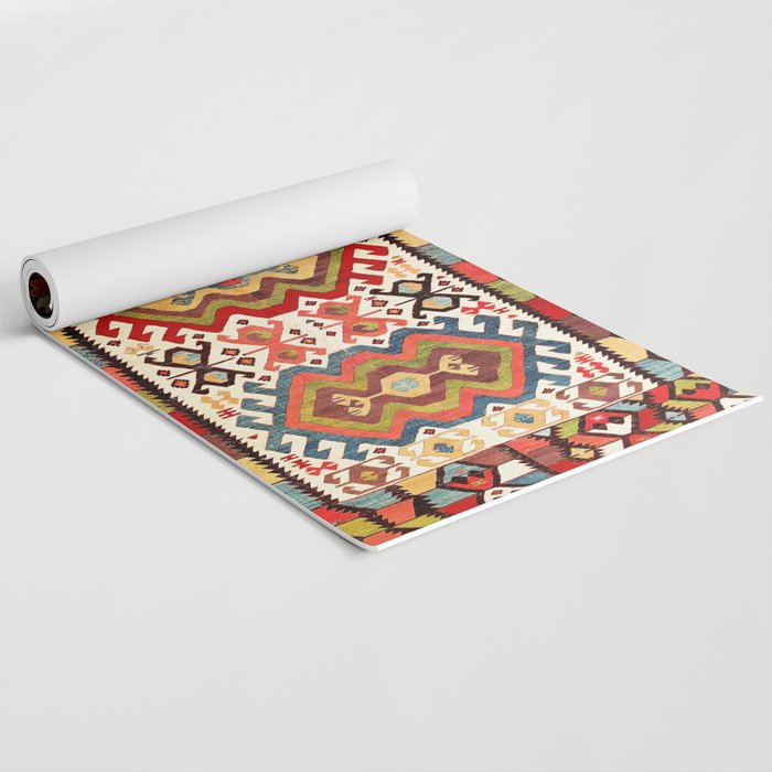 Hotamis  Antique Turkish Konya Turkmen Kilim Rug Print Yoga Mat Gallery Image 2