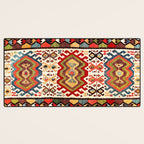 Hotamis  Antique Turkish Konya Turkmen Kilim Rug Print Desk Mat Gallery Image 3