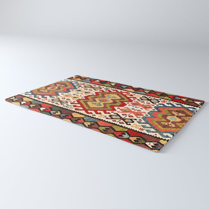 Hotamis  Antique Turkish Konya Turkmen Kilim Rug Print Rug Gallery Image 3