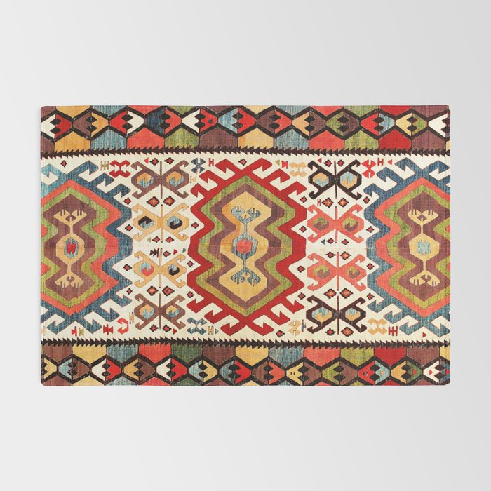 Hotamis  Antique Turkish Konya Turkmen Kilim Rug Print Rug Gallery Image 2