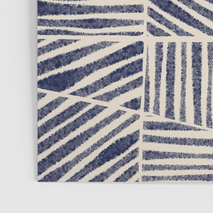 Navy Blue Striped Pattern #1 Poster Gallery Image 3
