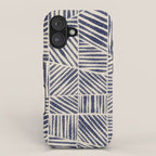 Navy Blue Striped Pattern #1 iPhone Case Gallery Image 1