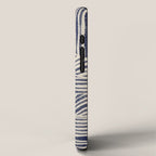 Navy Blue Striped Pattern #1 iPhone Case Gallery Image 2