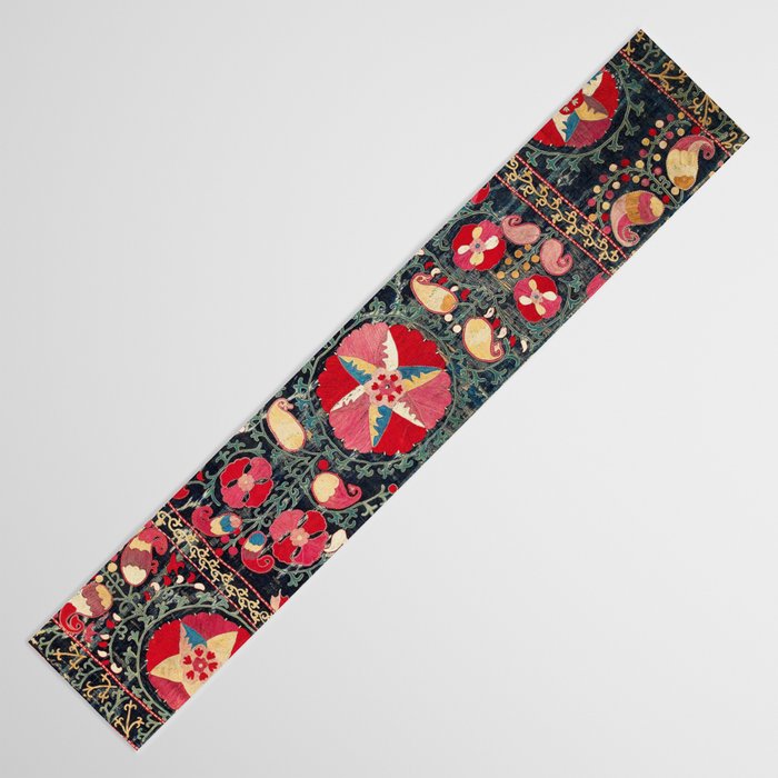 Lakai Suzani Shakhrisyabz Uzbekistan Embroidery Print Table Runner Gallery Image 3