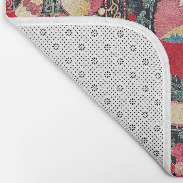 Lakai Suzani Shakhrisyabz Uzbekistan Embroidery Print Bath Mat Gallery Image 2