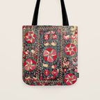 Lakai Suzani Shakhrisyabz Uzbekistan Embroidery Print Tote Bag Gallery Image 1