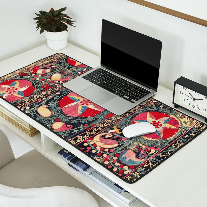 Lakai Suzani Shakhrisyabz Uzbekistan Embroidery Print Desk Mat Gallery Image 2