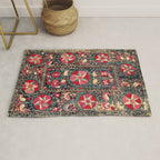 Lakai Suzani Shakhrisyabz Uzbekistan Embroidery Print Rug Gallery Image 1