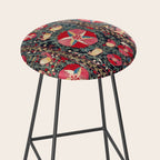 Lakai Suzani Shakhrisyabz Uzbekistan Embroidery Print Stool Gallery Image 2