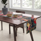 Lakai Suzani Shakhrisyabz Uzbekistan Embroidery Print Table Runner Gallery Image 2