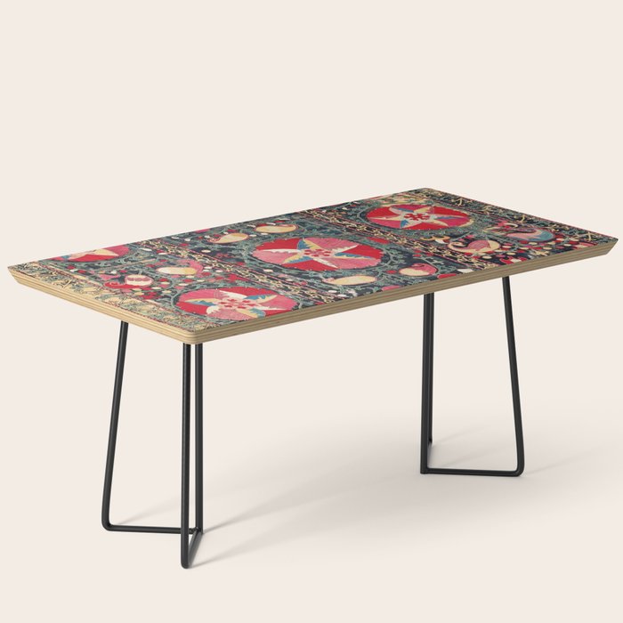 Lakai Suzani Shakhrisyabz Uzbekistan Embroidery Print Coffee Table Gallery Image 1