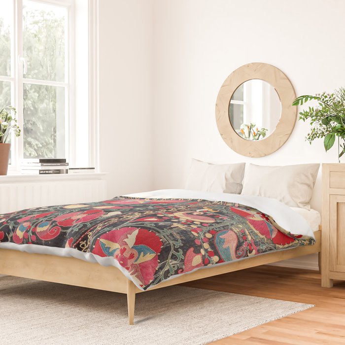 Lakai Suzani Shakhrisyabz Uzbekistan Embroidery Print Duvet Cover Gallery Image 2