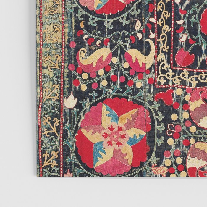Lakai Suzani Shakhrisyabz Uzbekistan Embroidery Print Poster Gallery Image 3