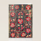 Lakai Suzani Shakhrisyabz Uzbekistan Embroidery Print Stationery Card Gallery Image 2