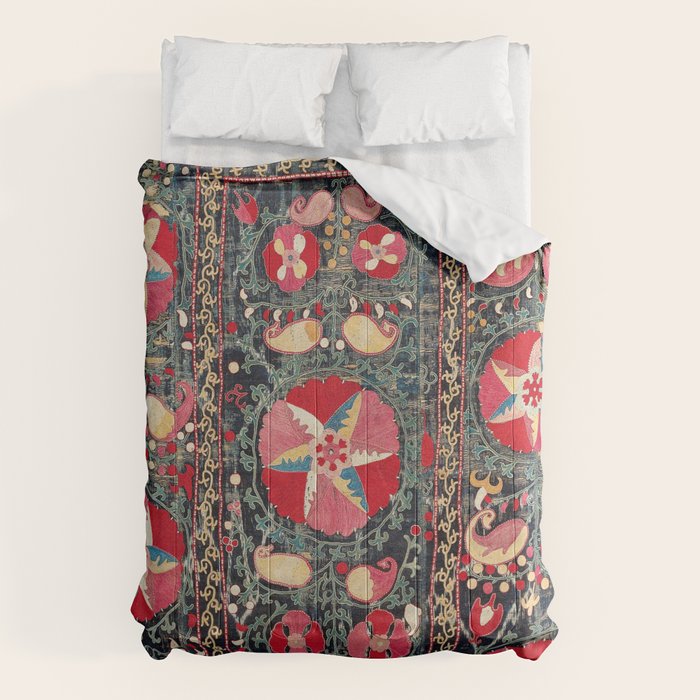 Lakai Suzani Shakhrisyabz Uzbekistan Embroidery Print Comforter Gallery Image 6