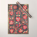 Lakai Suzani Shakhrisyabz Uzbekistan Embroidery Print Wrapping Paper Gallery Image 1