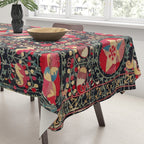 Lakai Suzani Shakhrisyabz Uzbekistan Embroidery Print Tablecloth Gallery Image 3