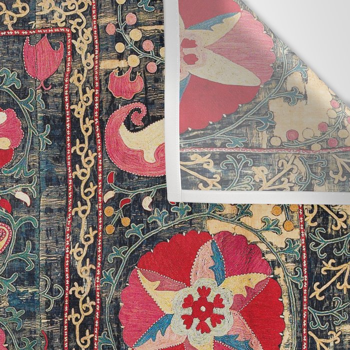 Lakai Suzani Shakhrisyabz Uzbekistan Embroidery Print Wall Tapestry Gallery Image 3