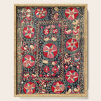 Lakai Suzani Shakhrisyabz Uzbekistan Embroidery Print Serving Tray Gallery Image 1
