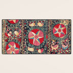 Lakai Suzani Shakhrisyabz Uzbekistan Embroidery Print Desk Mat Gallery Image 3