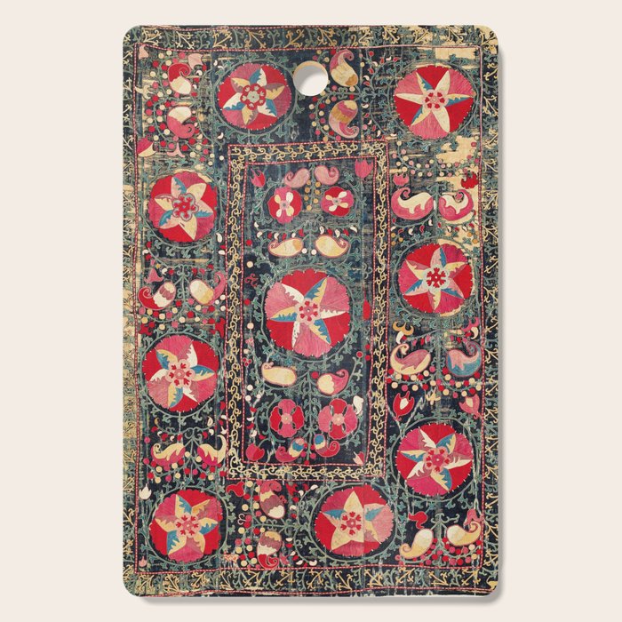 Lakai Suzani Shakhrisyabz Uzbekistan Embroidery Print Cutting Board Gallery Image 1