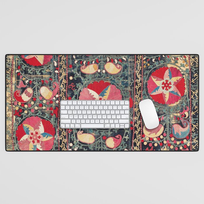 Lakai Suzani Shakhrisyabz Uzbekistan Embroidery Print Desk Mat Gallery Image 1