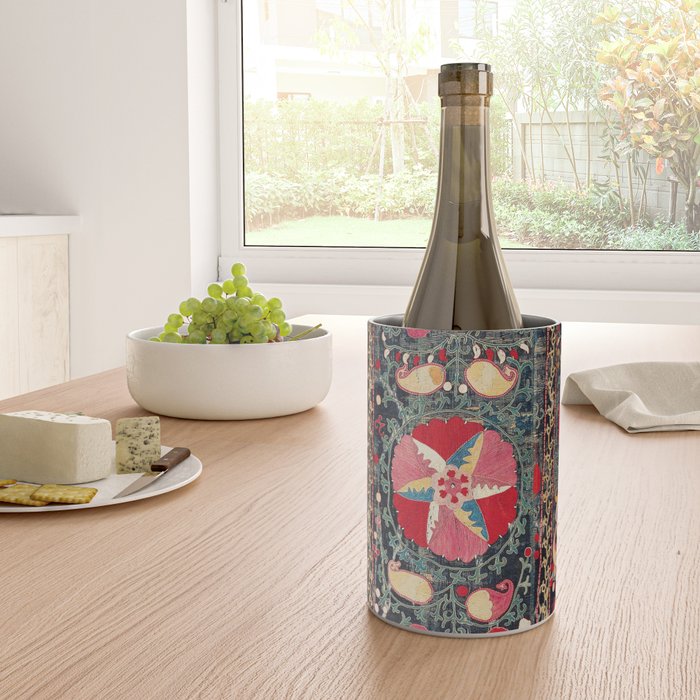 Lakai Suzani Shakhrisyabz Uzbekistan Embroidery Print Wine Chiller Gallery Image 4