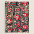Lakai Suzani Shakhrisyabz Uzbekistan Embroidery Print Jigsaw Puzzle Gallery Image 1
