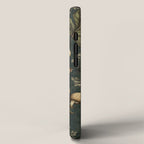 William Morris Style Forest Tales Cabincore Pattern Green iPhone Case Gallery Image 2