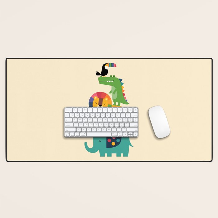 Rainbow Safari Desk Mat Gallery Image 1