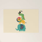Rainbow Safari Welcome Mat Gallery Image 1