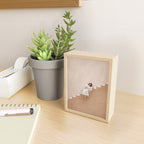 Girl Thinking on a Stairway Mini Art Print Gallery Image 2