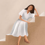Girl Thinking on a Stairway Coffee Mug Gallery Image 2