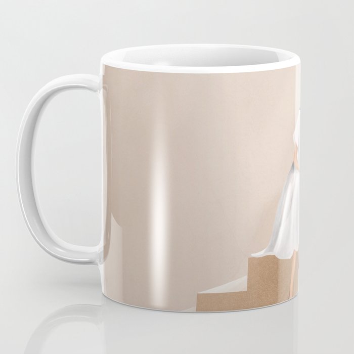 Girl Thinking on a Stairway Coffee Mug Gallery Image 3