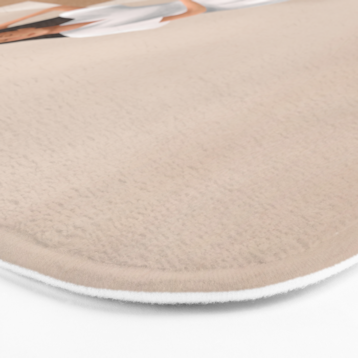 Girl Thinking on a Stairway Bath Mat Gallery Image 3