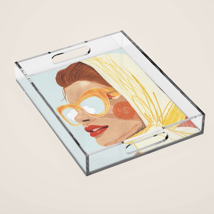 Sunny Lady Acrylic Tray Gallery Image 1