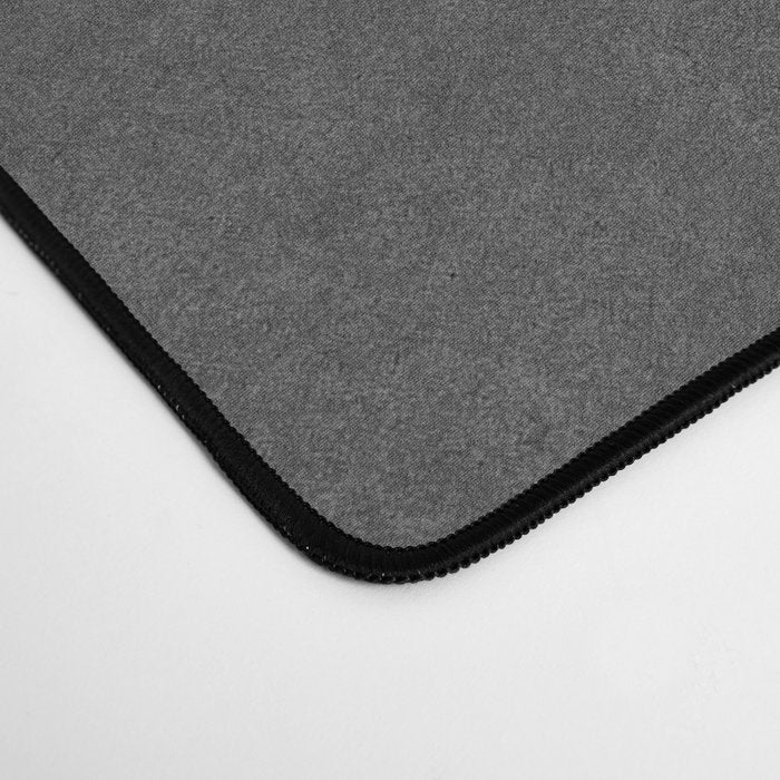 Halfmoon Colorblock - Black White on Gold Desk Mat Gallery Image 4
