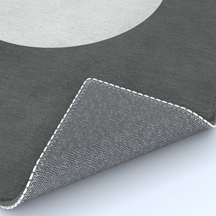 Halfmoon Colorblock - Black White on Gold Rug Gallery Image 4