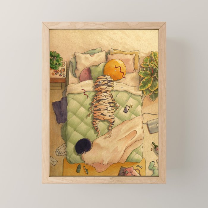 Waking Up Mini Art Print Gallery Image 1
