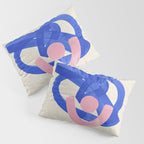 Pink And Blue Round Orbit Pillow Sham Gallery Image 3
