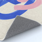 Pink And Blue Round Orbit Rug Gallery Image 4