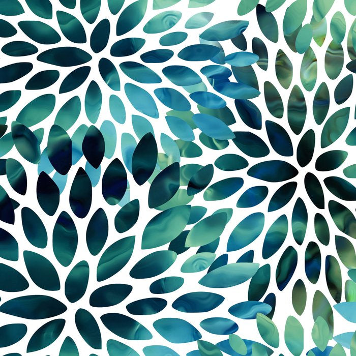 Floral Watercolor, Navy, Blue Teal, Abstract Watercolor Coffee Mug Gallery Image 2