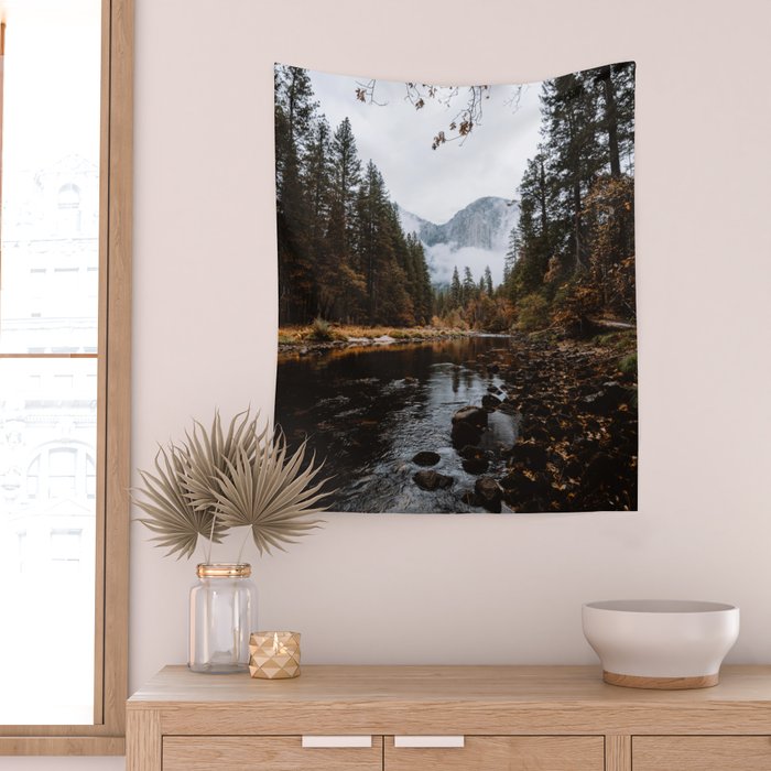 Autumn in Yosemite Wall Tapestry Gallery Image 2