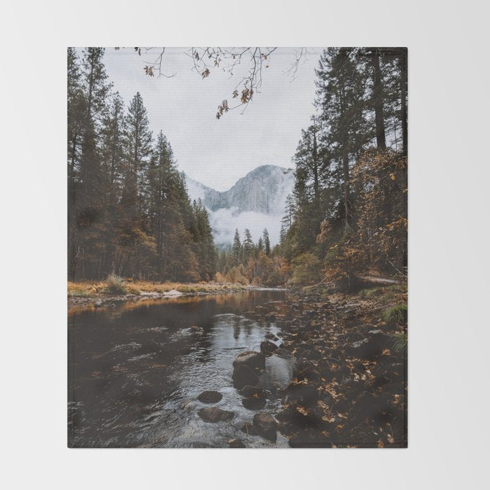 Autumn in Yosemite Throw Blanket Gallery Image 2