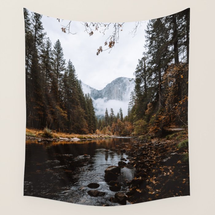 Autumn in Yosemite Wall Tapestry Gallery Image 4