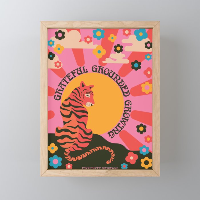 Grateful Grounded Growing Mini Art Print Gallery Image 1