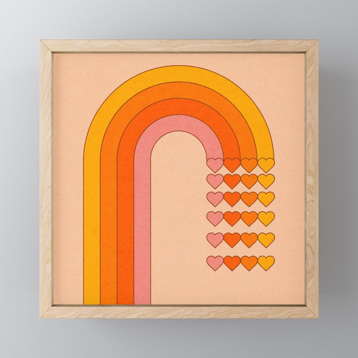 Sweetheart Rainbow Mini Art Print Gallery Image 1